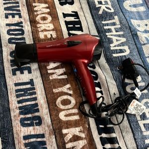 Red Conair Ion Shine 1875 Blow Dryer